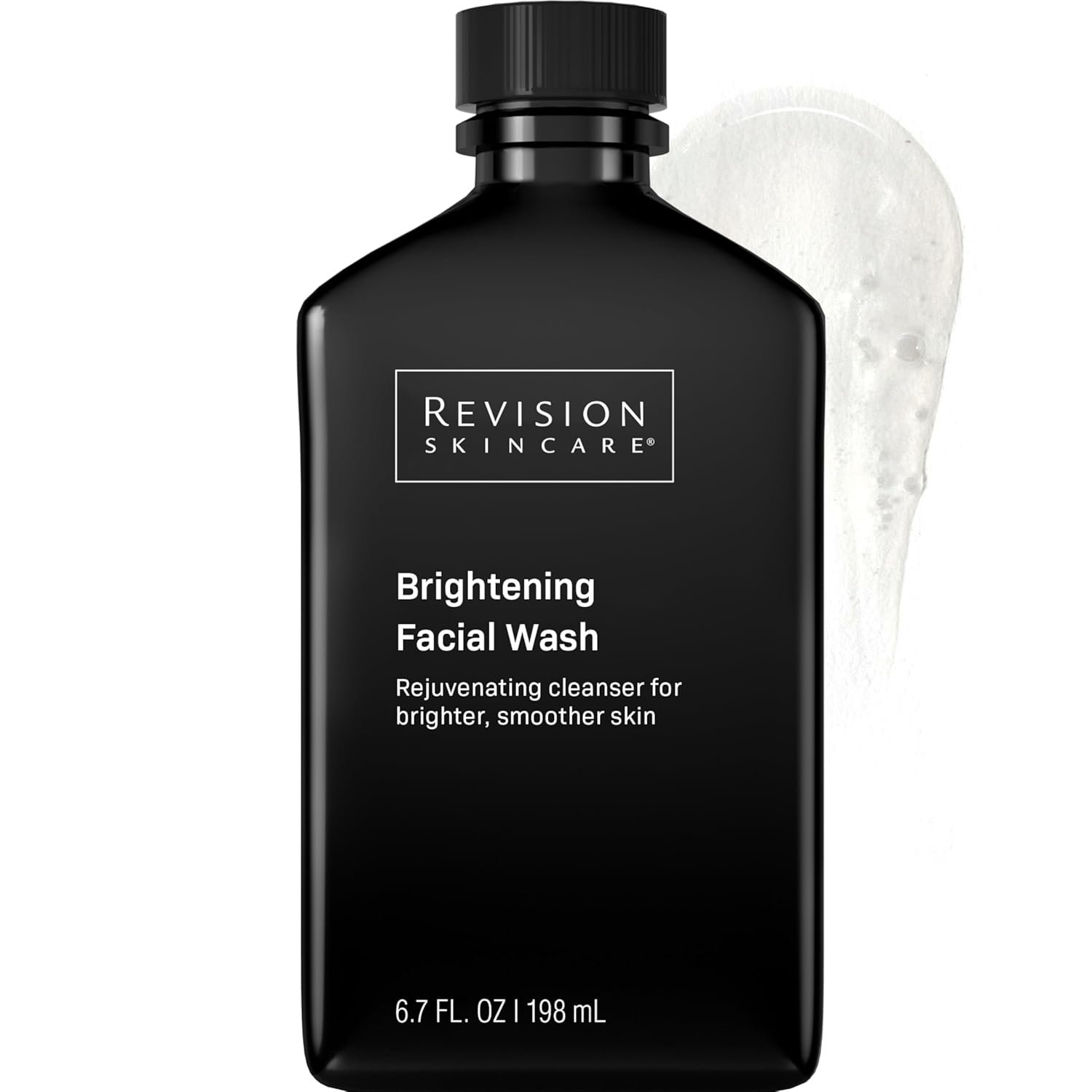 Vitamin C exfoliating facial cleanser with vitamin E, brightening face wash for dull skin — front
