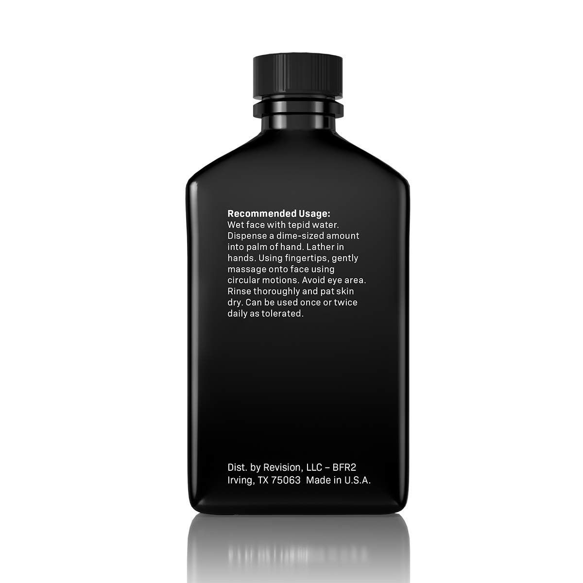 Vitamin C exfoliating facial cleanser with vitamin E, brightening face wash for dull skin — side