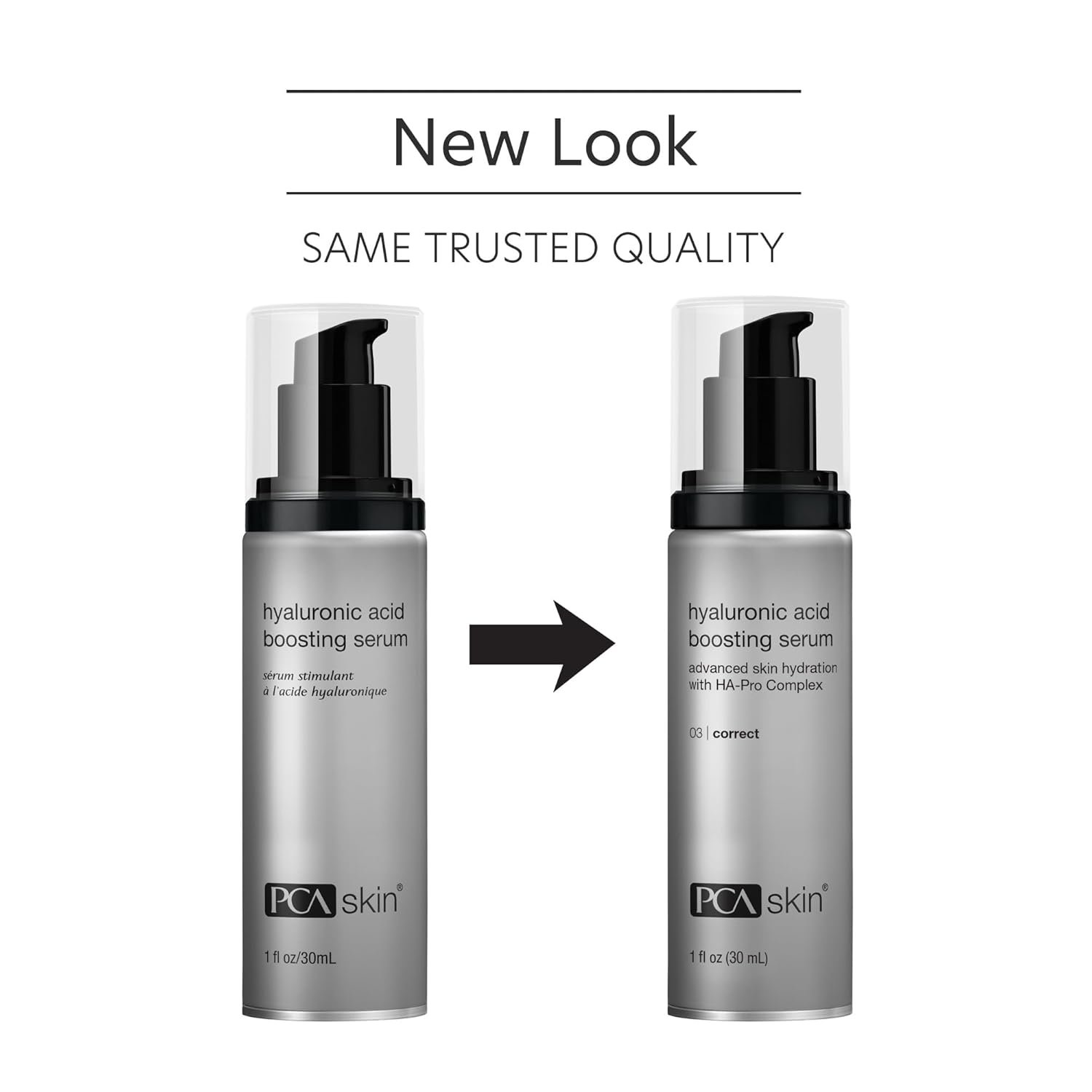 Hyaluronic acid hydrating serum with niacinamide and ceramides in pump bottle for all skin types — view 2