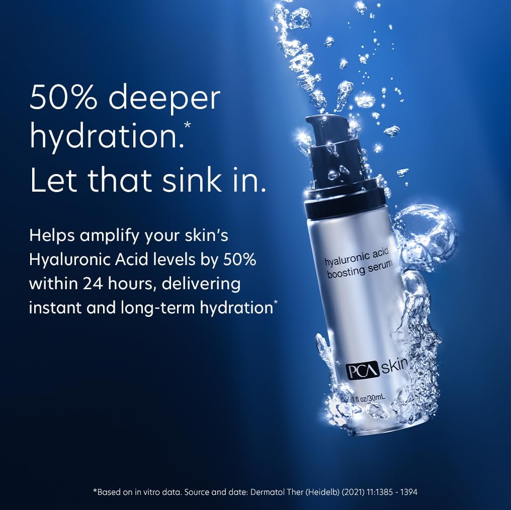 Hyaluronic acid hydrating serum with niacinamide and ceramides in pump bottle for all skin types — view 3