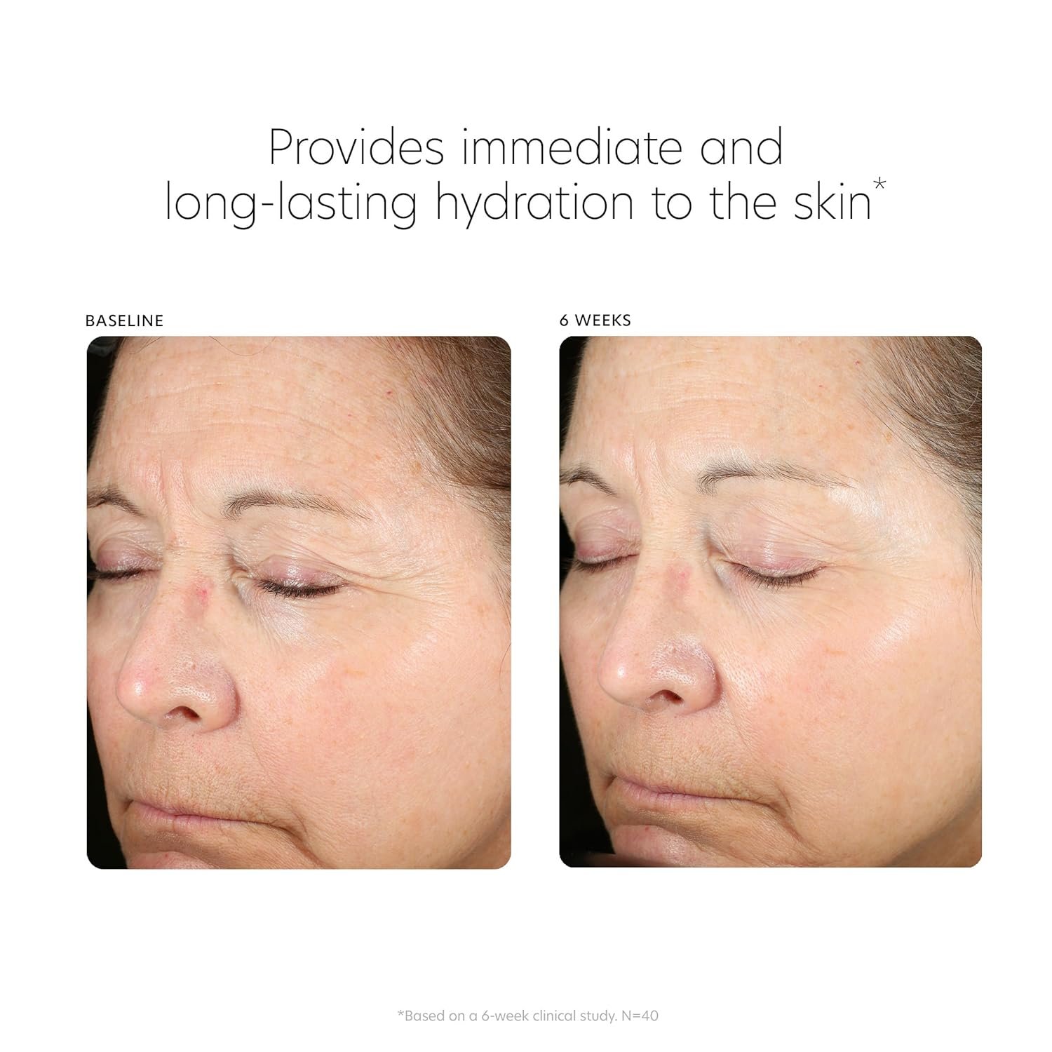 Hyaluronic acid hydrating serum with niacinamide and ceramides in pump bottle for all skin types — view 3