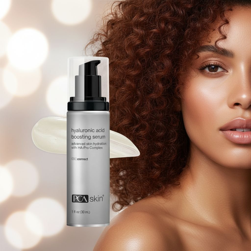 Hyaluronic acid hydrating serum with niacinamide and ceramides in pump bottle for all skin types — view 4