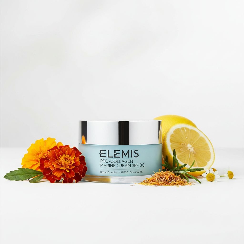 Marine Collagen anti-wrinkle moisturizer cream with SPF 30 for all skin types, lightweight daily facial protectant — view 4