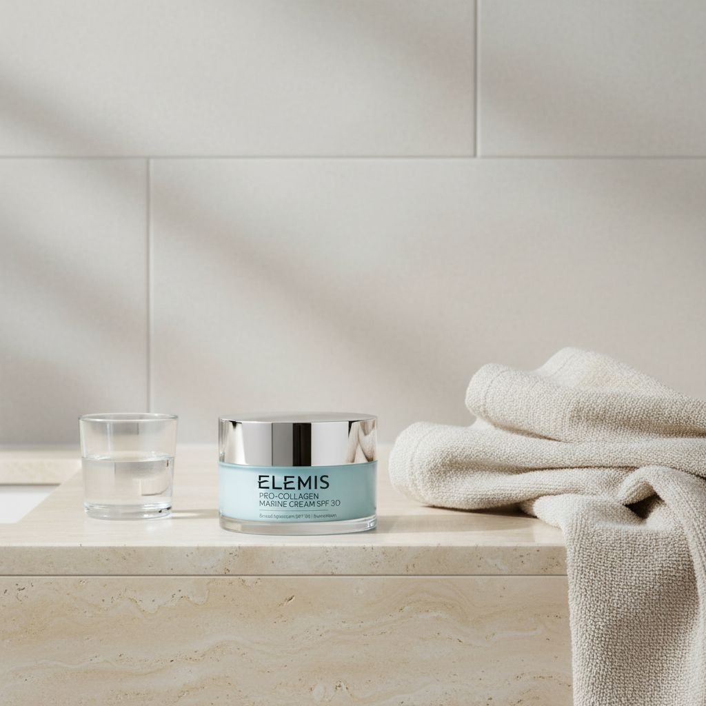 Marine Collagen anti-wrinkle moisturizer cream with SPF 30 for all skin types, lightweight daily facial protectant — view 3a