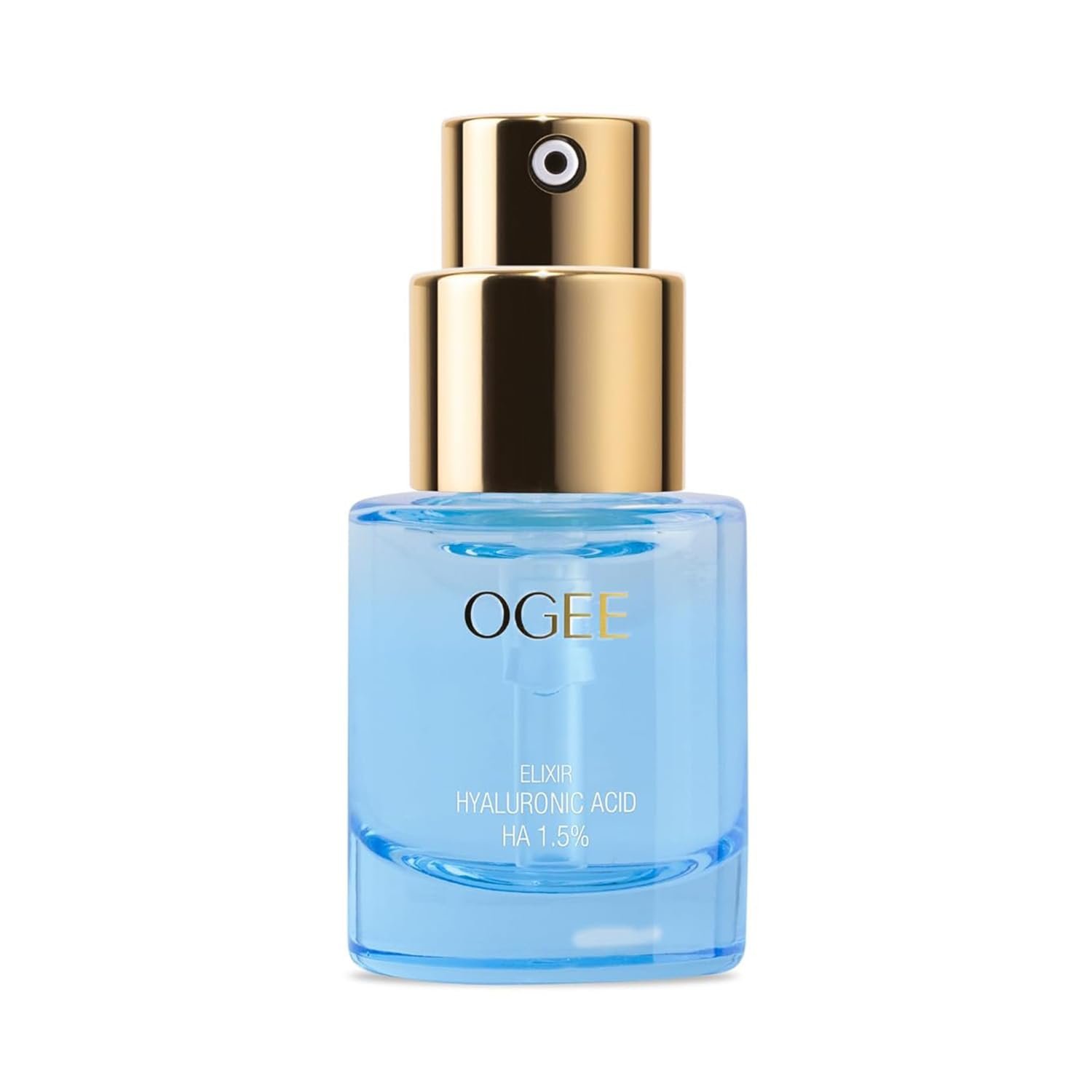 Hyaluronic acid hydrating serum bottle with dropper for all skin types, anti-aging treatment for fine lines and wrinkles — view 1
