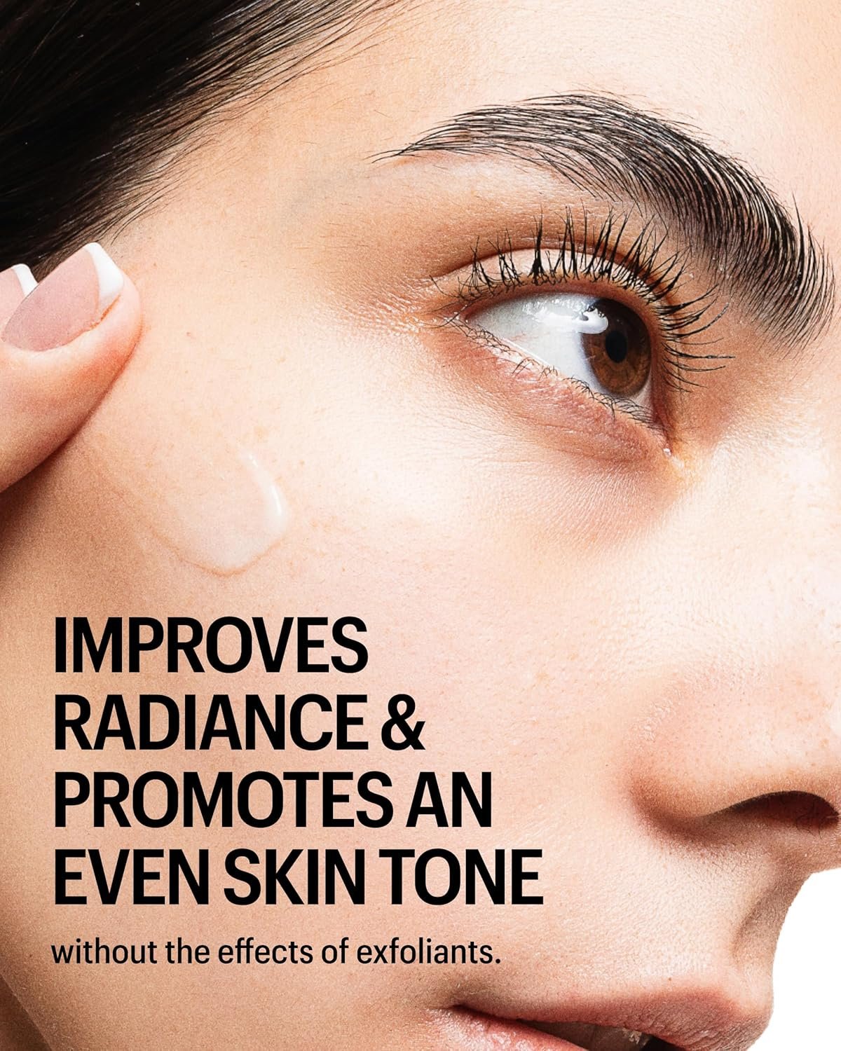 Tranexamic acid brightening serum bottle with peptides, shown on all skin types for dark spot reduction and anti-aging benefits — view 4