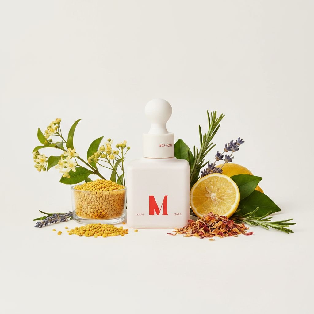 Peptide-infused anti-aging serum with hyaluronic acid in glass bottle, formulated for mature skin and fine line reduction — view 4