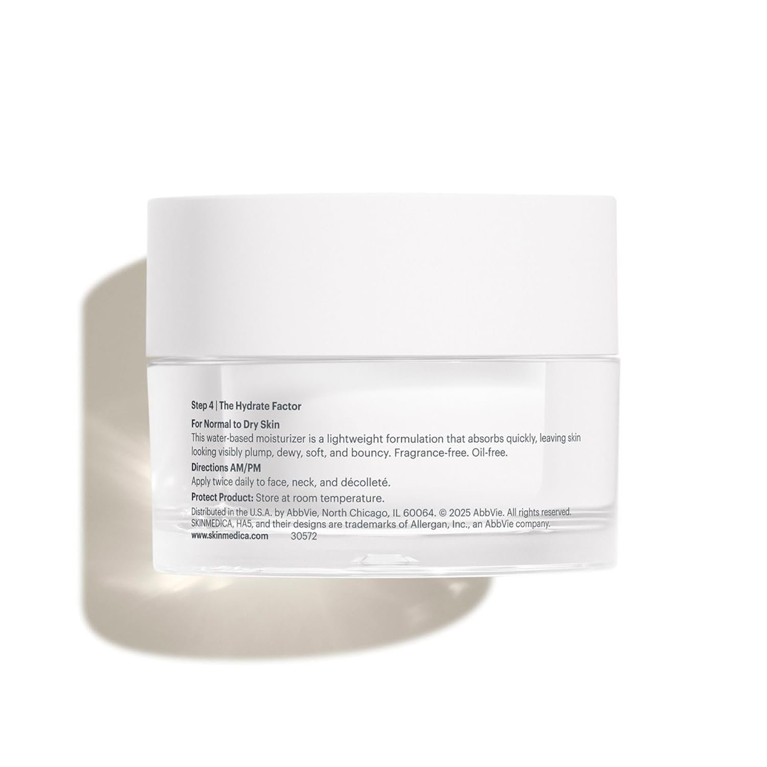 Hyaluronic acid and vegan collagen plumping face moisturizer cream for dry, dull skin hydration — view 2