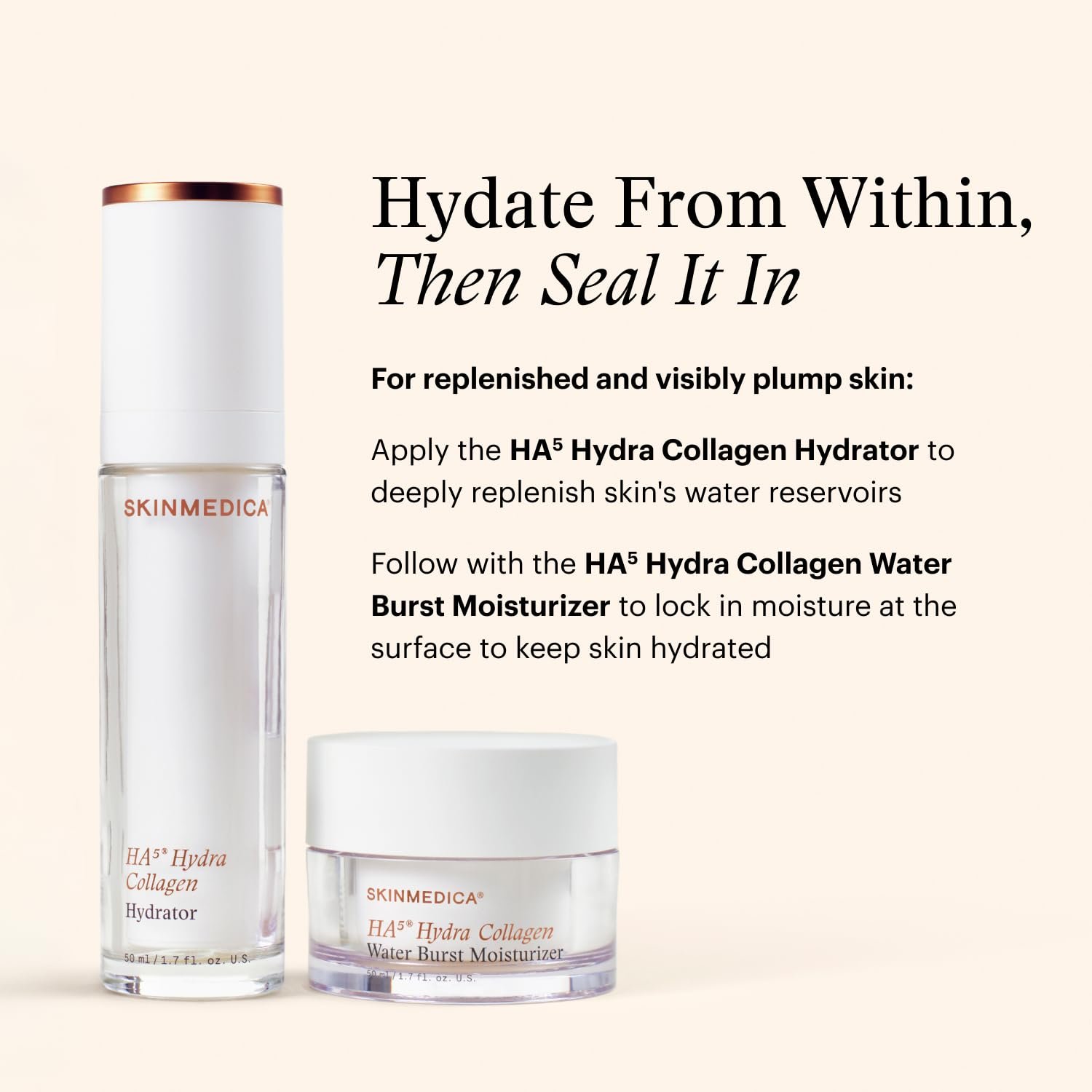 Hyaluronic acid and vegan collagen plumping face moisturizer cream for dry, dull skin hydration — view 4