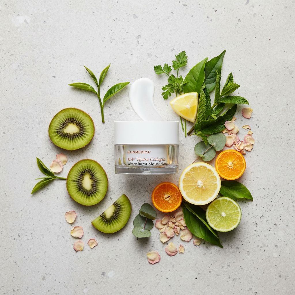 Hyaluronic acid and vegan collagen plumping face moisturizer cream for dry, dull skin hydration — view 4