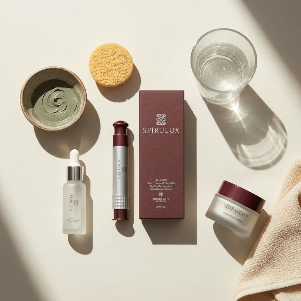 Peptide wrinkle filler serum with saffron in clear bottle, anti-aging treatment for all skin types — view 5a